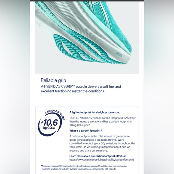 ASICS Women's Gel Nimbus 27 Running Shoes - Picture 7 of 8